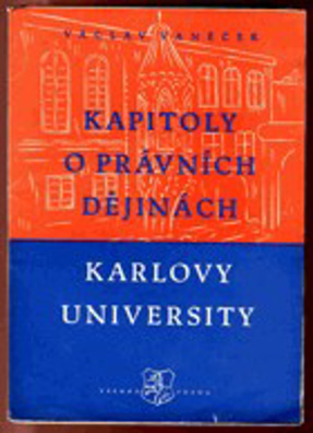 Kapitoly o právních dějinách Karlovy university