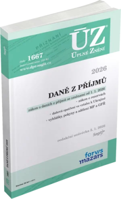 ÚZ č.1667 Daně z příjmů, 2026