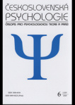 Československá psychologie 2012/1 : časopis pro psychologickou teorii a praxi