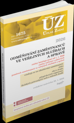 ÚZ č.1675 Odměňování zaměstnanců ve veřejných službách a správě, 2026