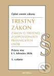 Trestný zákon, Zákon o trestnej zodpovednosti právnických osôb. 3. vyd., 2/2026