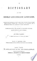 Dictionary of the german and englich languages