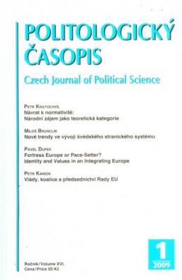 Politologický časopis 1/2009