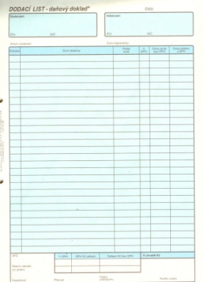 Dodací list - daňový doklad* A4 OP43 (100 listů)