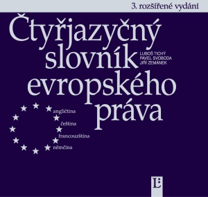 Čtyřjazyčný slovník evropského práva, 3. vydání