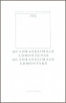 Quadragesimale Admontense - Quadragesimale admontské