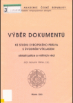 Výběr dokumentů-stud.evr.práva