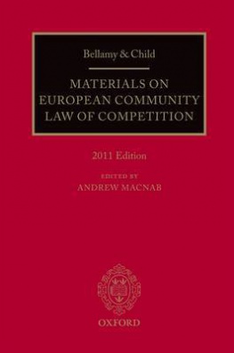 Materials on European Community Law of Competition