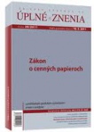 Úplné znenia 20/2011 - Zákon o cenných papieroch