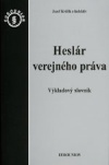 Heslár verejného práva - výkladový slovník