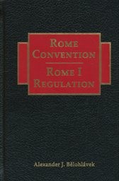 Rome Convention - Rome I Regulation