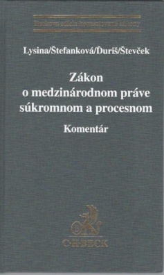 Zákon o medzinárodnom práve súkromnom a procesnom - Komentár