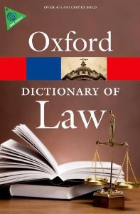 Oxford dictionary of law 7th