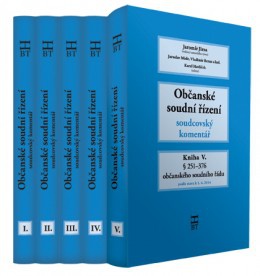 Občanské soudní řízení - soudcovský komentář - komplet - kniha I.-V.