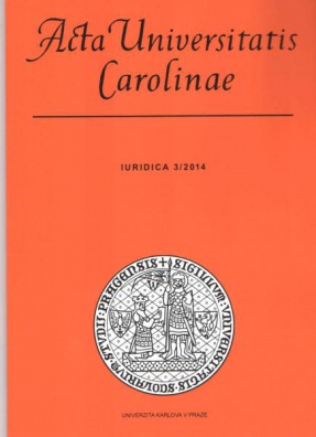 Acta Universitatis Carolinae 3/2014 - Práva a povinnosti spojené s občanstvím EU